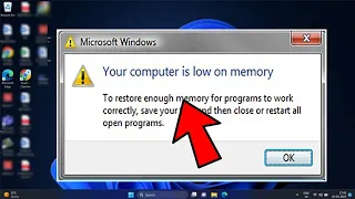 Fix Your Computer Low on Memory in Windows 7 and Windows 11 (2024)