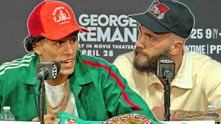 DAVID BENAVIDEZ VS CALEB PLANT • EXPLOSIVE FINAL PRESS CONFERENCE & FACE OFF VIDEO