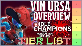 Vin Ursa Tier List Ranking & Overview - Idle Champions