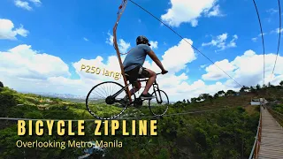 Bicycle Zipline and Hanging Bridge Overlooking Metro Manila