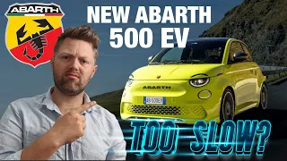 Fiat 500 Abarth EV is a bit SLOW