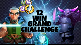 12 WIN GRAND CHALLENGE WITH  PEKKA BRIDGE SPAM | CLASH ROYALE