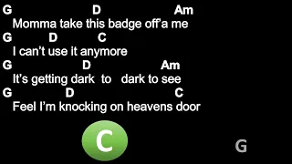 Knockin on heaven's door - Bob Dylan - Chords