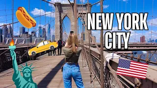 Exploring NEW YORK in SPRING | 4K Travel Vlog | Central Park, Brooklyn Bridge, Empire State Building