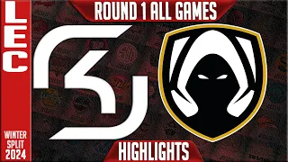 SK vs TH Highlights ALL GAMES | LEC Winter 2024 Playoffs Lower Round 1 | SK Gaming vs Team Heretics