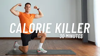 30 MIN CALORIE KILLER HIIT WORKOUT - Full body Cardio, No Equipment, No Repeat