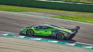 Lamborghini Essenza SCV12 screaming on track! #lamborghini #lamborghiniessenzascv12