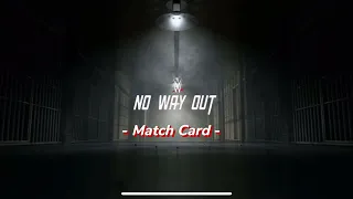 No Way Out Match Card| WWE 2K23 Universe Mode Ep. 23