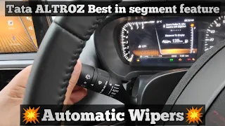 Tata Altroz Automatic Wiper Feature 💥Best feature in segment💥| How To Use It | Altroz BS6