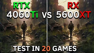 RTX 4060 Ti vs RX 5600 XT | Test In 20 Games at 1080p | 2023