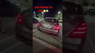 EXTREMELY LOUD S63 AMG POPPING EXHAUST 😱😱😱🤯 #exhuast #v8 #mercedes-benz #amg #s63amg #luxury #loud.