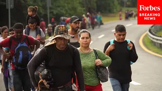 WATCH: Migrant Caravan Walks Through Mexico En Route To U.S. Border