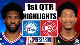 Philadelphia 76ers VS Atlanta Hawks FULL GAME 1st QTR HIGHLIGHTS | 2022 NBA Regular Season