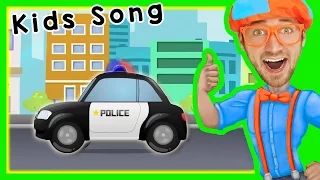 Police Cars for Children with Blippi | Songs for Kids