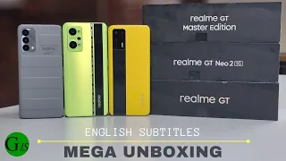 Mega Unboxing - realme GT Neo 2 vs GT Master Edition vs GT 5G [ English Subtitle ]