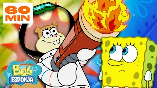 Bob Esponja | As Experiências mais LOUCAS de Sandy em Bob Esponja 🧪 | Bob Esponja em Português