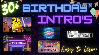🔰 SPECIAL BIRTHDAY VIDEO IDEAS || 30+ INTRO's | MARVEL | 20th CENTURY FOX || with Download Links✅