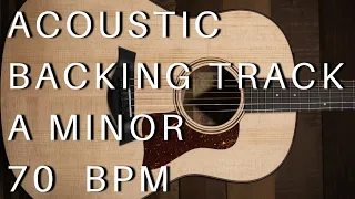 Acoustic Guitar Backing Track | A Minor (70 Bpm)
