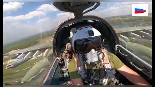 Su-25 The Rooks ground attack aircraft in action over the sky of Donbass