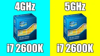 Intel Core i7 2600K 4GHz vs 5GHz | Tested in 6 Games