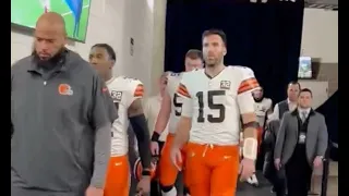 Watch Browns players emotional reactions after 45-14 loss to Texans