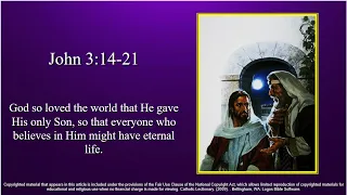 4th Sunday of Lent – B - Gospel - John 3:14–21 – God so loved the world