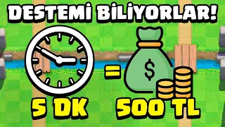 5 dakika dayan, 500 lira kazan...