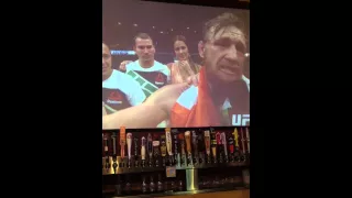 Conor McGregor and Chad Mendes  UFC 189 Post-Fight Octagon Interview. HOLY SH*T..!!!!