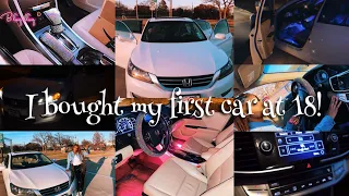 BUYING MY FIRST CAR AT 18!! 🎉| 2021 CAR TOUR! | Decorate With Me!!🚘 | Life With Nyia