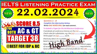 IELTS LISTENING PRACTICE TEST 2024 WITH ANSWERS | 21.02.2024