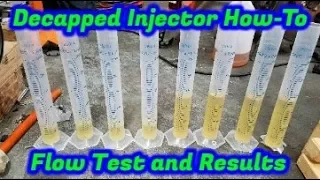 Arduino Flow Bench and Decapping 4.8/5.3 Injector Test!