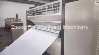 Paper bubble embossing machine testing