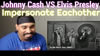 Johnny Cash Vs Elvis Presley Impersonate Reaction!