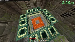 Minecraft Bedrock Set Seed Glitchless Speedrun in 3:36