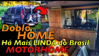 A DOBLÒ HOME mais linda deste BRASIL - um motorhome, míni-camper que não perde p/ motor home nenhum