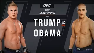 EA Sports UFC 3 - DONALD TRUMP vs BARACK OBAMA - Gameplay (HD) [1080p60FPS]