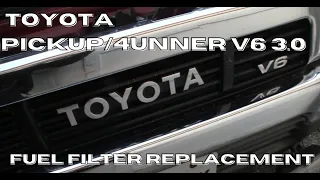 Toyota pickup/4runner 3VZE 3.0L V6 fuel filter replacement