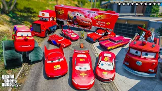 GTA 5 - Stealing MCQUEEN SUPER CARS with Franklin! PART 4 (GTA V Real Life Cars #39)
