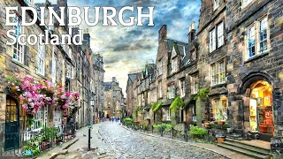 Edinburgh, Scotland 🏴󠁧󠁢󠁳󠁣󠁴󠁿 - The Most Beautiful medieval Old Town in the World - Walking tour in 4K