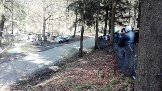 45 rajd Świdnicki KRAUSE 23.04.2017- wypadek Honda walim patelnia