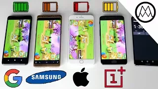 Google Pixel 2 XL vs Galaxy Note 8 vs iPhone 8 Plus- Battery Life Drain Test