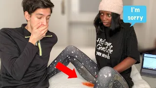 PERIOD PRANK ON MY BOYFRIEND *Unexpected Reaction*