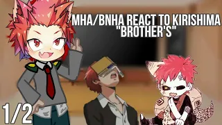 Mha react to Kirishima "brother's" || Мга реагируют на "братьев" Киришимы (1/2) [🗑️][it's Raiko][🗑️]