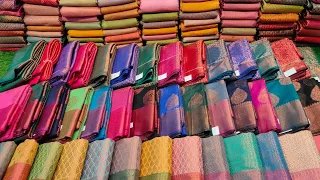 Rs.490 Copper Tusser Silk Saree Kora Banersi kora muslin silk Wholesale Price Single Saree Delivery