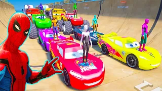 GTA V Epic New Stunt Race For Car Racing Challenge by Trevor and Shark #222