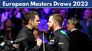 European Masters Draws 2023 | Snooker Updates
