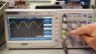 Siglent Oscilloscope Average Voltage measurement procedure