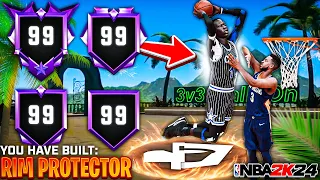 The MOST TOXIC BIG MAN/CENTER Build To Make For NBA 2K24… 2-WAY RIM PROTECTING POST SCORER!