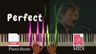 "Perfect" | Ed Sheeran | Piano Cover, Sheet Music and Midi