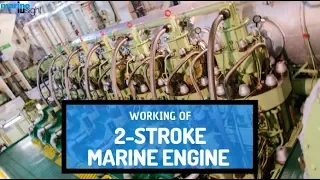 Working of Main Engine in Ship #marine #engine #2stroke